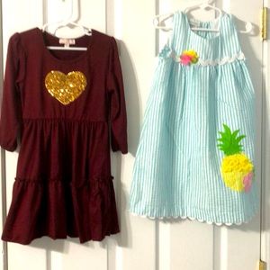 2 size 5 girl dresses